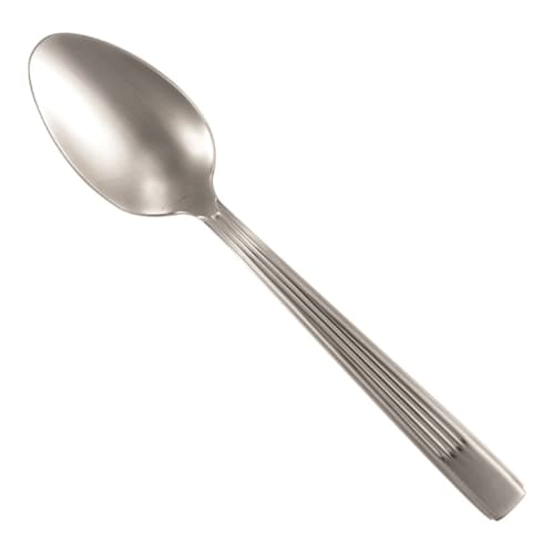 Steelite Estate Teaspoon w/ Detailed Linear Handle Embossments, Silver